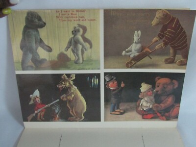 Antique Teddy Bear Post Cards 27 Post Cards In Color Volume I by