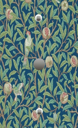 ART NOUVEAU MORRIS BIRDS POMEGRANATE BLUE Light Switchplate Wall Outlet Cover - Picture 14 of 28