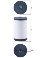 Mahle HX 191 Hydraulikfilter, Automatikgetriebe FüR Audi Seat Skoda VW
