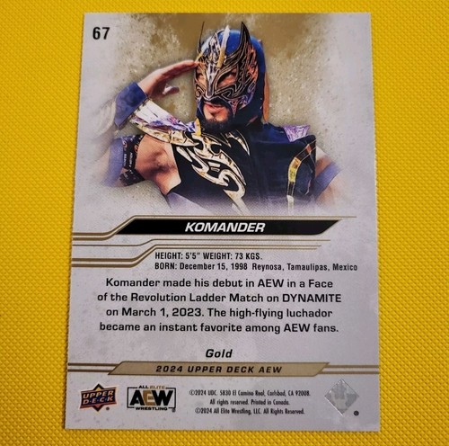 AEW Upper Deck 2024 Flagship Gold Cards - BUY 2, GET 2 FREE! - Picture 31 of 44