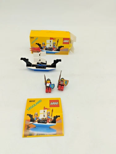 LEGO 6017 King's Oarsmen with BOX ORIGINAL BOX GOOD Castle Knights Lion Knights 6080 6067
