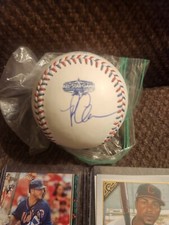 Pete Alonso Signed 2022 All Star Baseball  Mets Autographed Logo Imperfect 