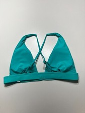 NEW Swim Bikini Top Womens Size Medium Teal Adjustable Strap Removable Padding