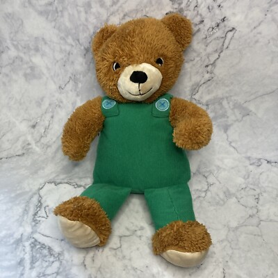 Kohl's Cares Corduroy Plush Stuffed Bear Toy Green Overalls 14