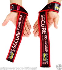 PRO Level Cotton Lifting Straps BAR Neoprene Wrist Pad Support 24" x 2" Wide