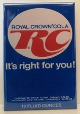 RC Cola Magnet 2"x3" Refrigerator Locker Vintage Advertisement