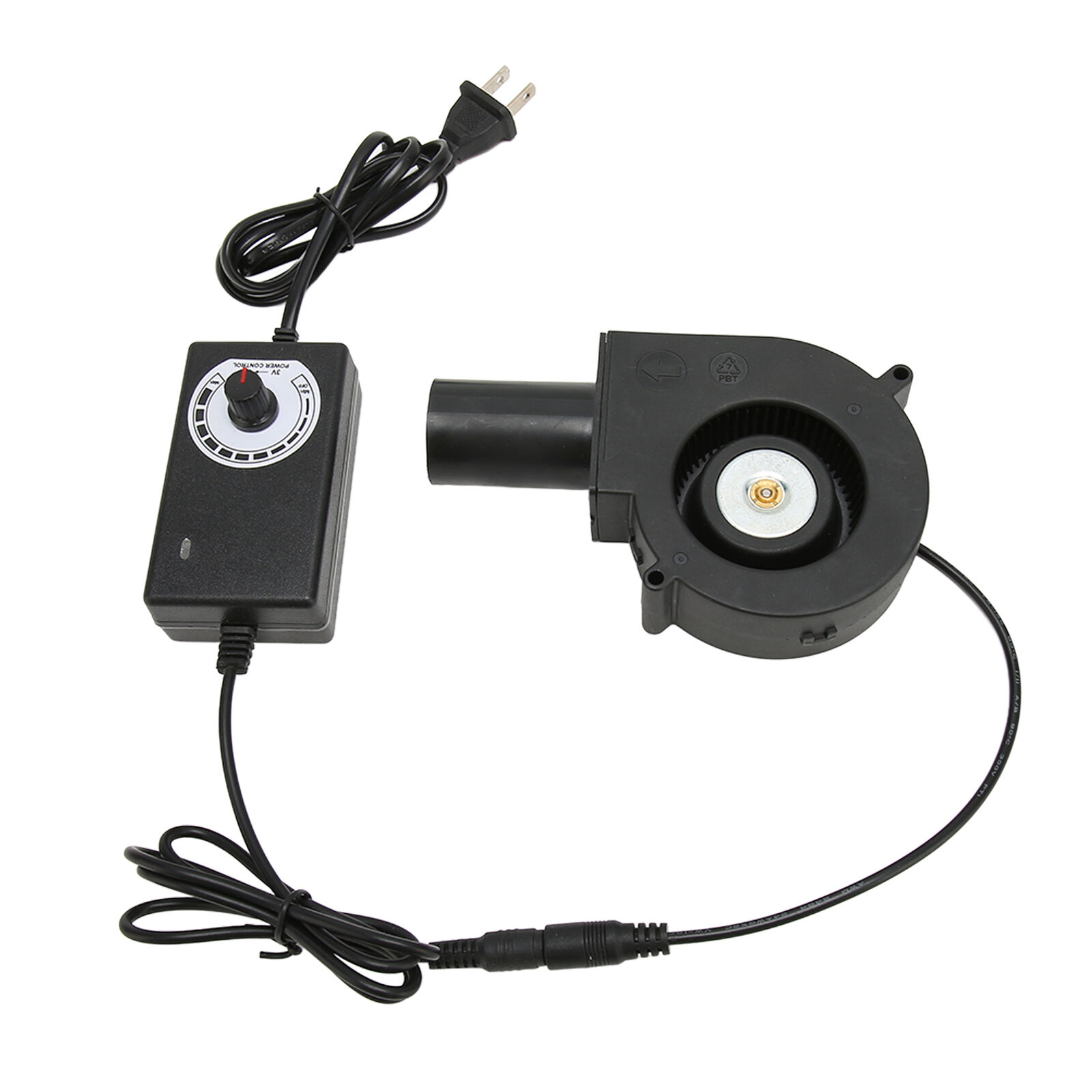 Mini Blower Fan DC 12V Blower Fan With Speed Control For Receiver DVR Hot