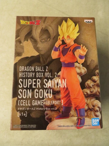 2021 DRAGON BALL Z HISTORY BOX VOL. 2 SUPER SAIYAN SON GOKU CELL GAME TELEPORT