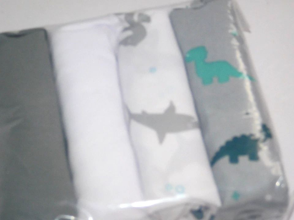 Cojín cambiador/colchón moisés de microfibra 4 fundas para niños dinosaurios 32 x 17 Foto 2 de 4