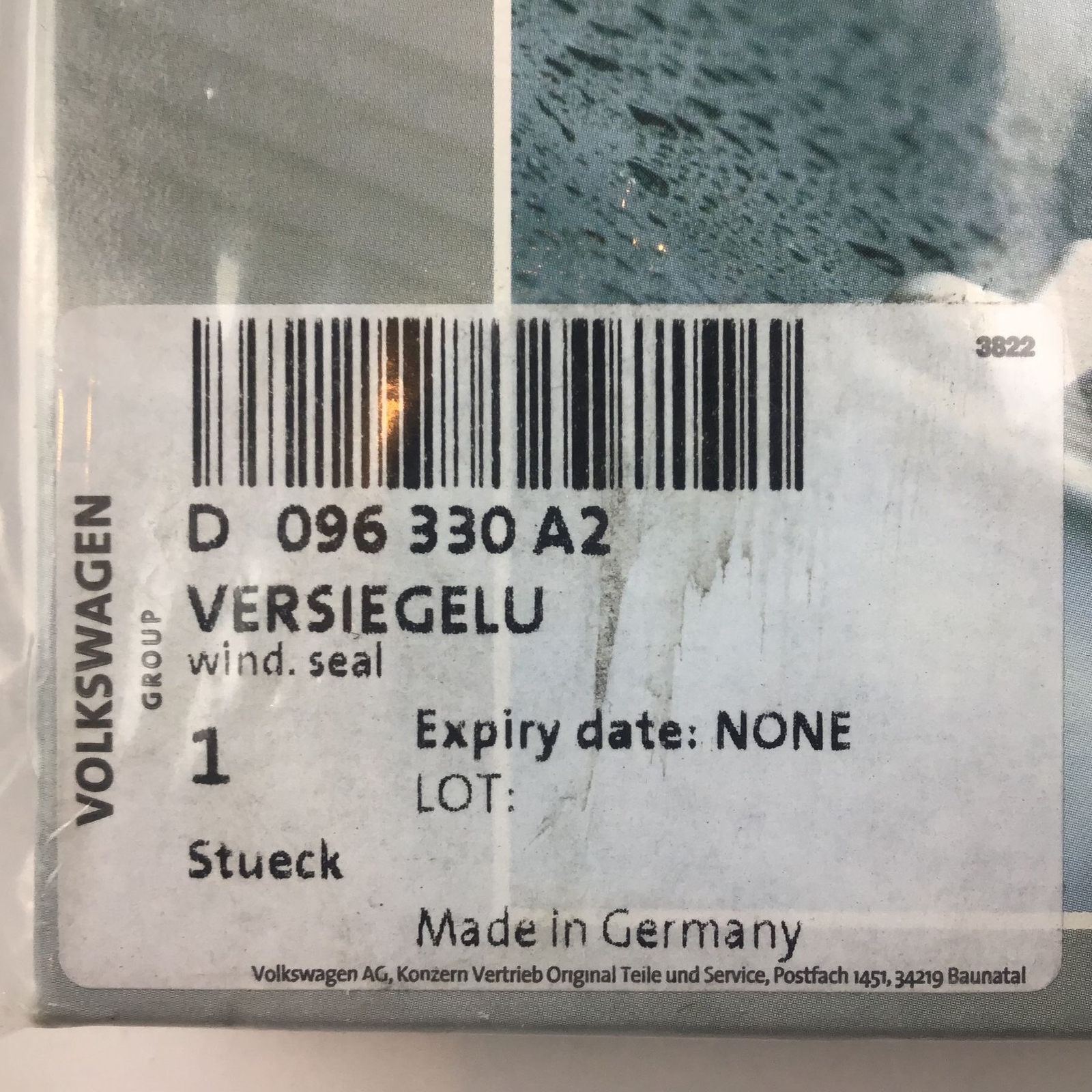 Genuine Audi VW Window Seal Trim Deflector D096330A2 for sale