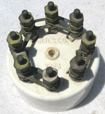 VERY UNUSUAL R.R.S.CO 7323 PORCELAIN RAILROAD SWITCHING TERMINAL.
