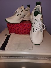 NWB Tory Burch T Stock Runner Green Ivory Engineered Sneakers - Women's 10.5