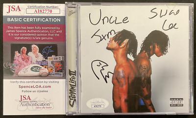 Rae Sremmurd & Swae Lee Uncle Jxm Insc Signed CD Cover SremmLife