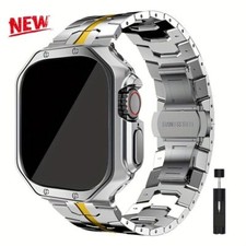 Titanium Metal Band Strap+TPU Case For Apple Watch Ultra 3 11 10 9 8 7 6 38-49mm