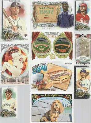 2022 ALLEN & GINTER BASE/MINI SINGLES & RC'S/INSERT/PARALLEL CARDS***YOU PICK***