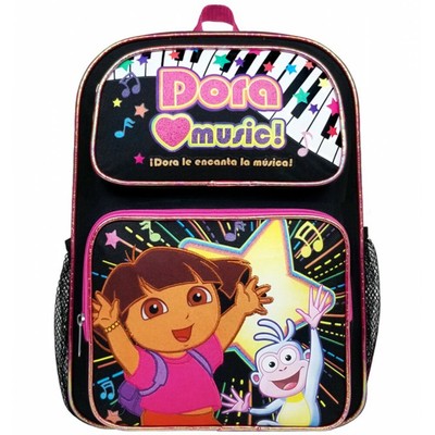 dora with backpack