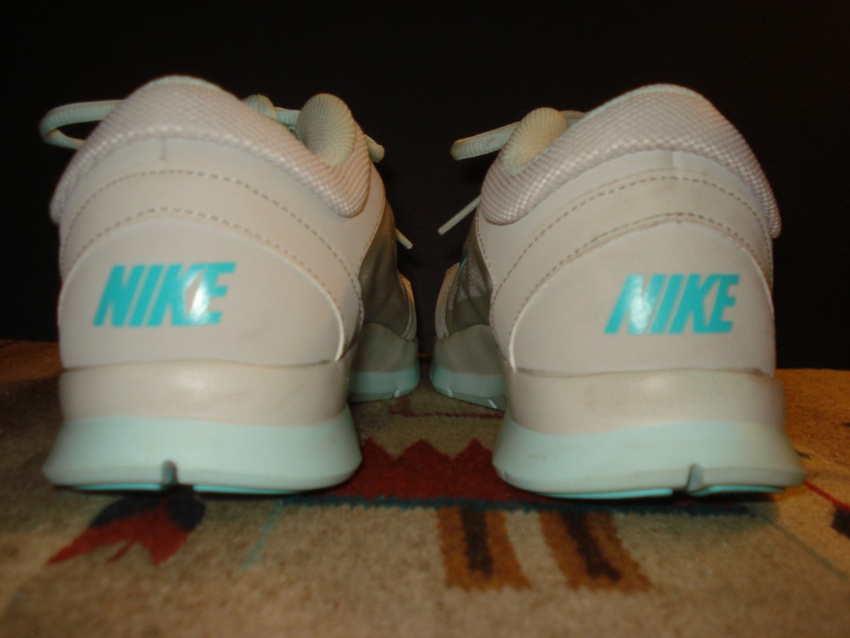 Nike White Mesh Turquoise Cross Training Sneaker Sz. 8.5 MINT! | eBay