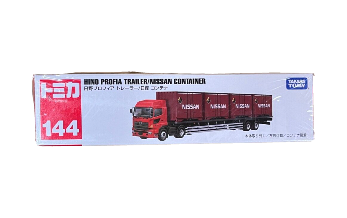 ミニカー HINO PROFIA Takara Tomy Tomica 144 HINO PROFIA TRAILER/NISSAN CONTAINER