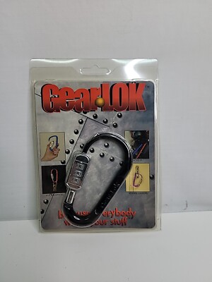 Gearlok Combination Carabiner Lock-Color Black BRAND NEW SEALED PRICED TO SELL