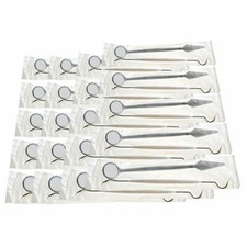 10 Kit Disposable Dental Basic Surgery Hygiene Kit Mouth Mirror  Explorer Probe