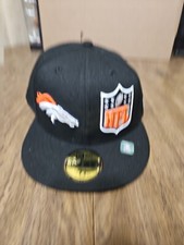 New Era 59Fifty Denver Broncos NFL Logo On-Field Fitted Cap Hat Size 7 3/8 NWT