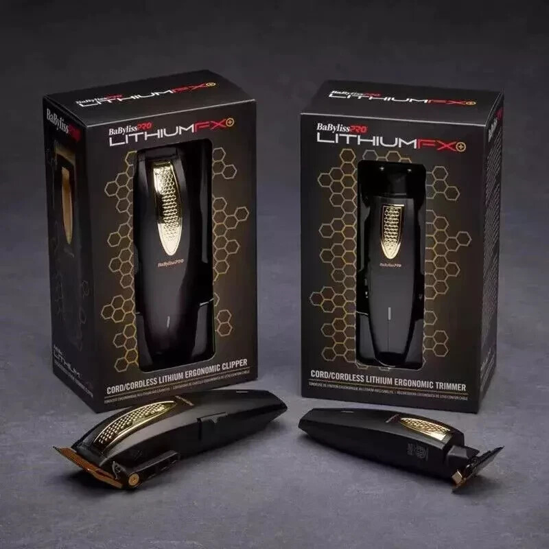 BaByliss PRO Lithium FX Cordless Clipper Trimmer, FX773N FX673N, Black  Gold