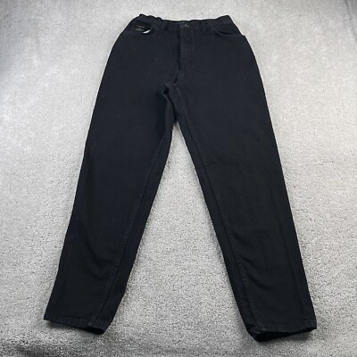 VINTAGE Wrangler Jeans Womens 12 Black Mom High Waist