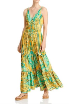chinese dress ladies Women Size XXL Kobi Halperin Emerald Long Sleeves Maxi Dress main image 0