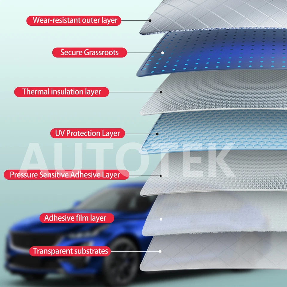 PreCut Film Front Two Door Windows Any Tint Shade % For GMC Envoy 2002-2009 - Image 4 of 4