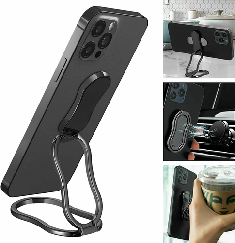 Magnetic Finger Ring Stand Grip 360° Rotating Cell Phone Mount Universal Holder - 第 14/26 張圖片