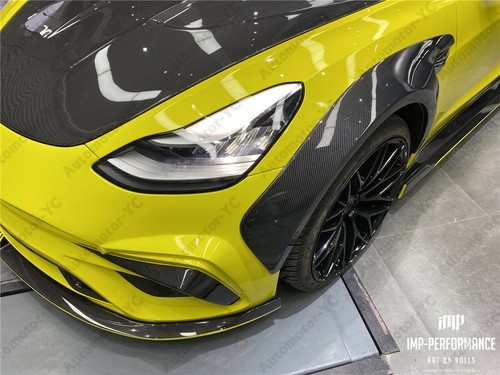 Hot Carbon Auto iMP Performance Hood Bonnet Cover For 17-22 Tesla Model 3 - Foto 6 di 7
