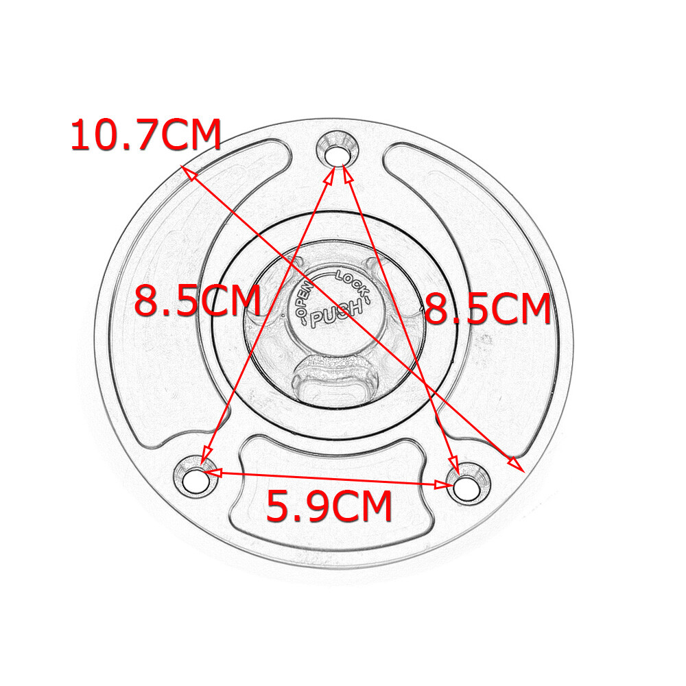 CNC Fuel Gas Tank Cap For Suzuki GSXR 600 750 1000 04-13 GSXR1300