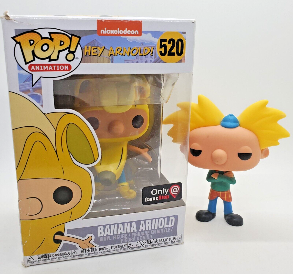FUNKO POP HEY ARNOLD! Nickelodeon - Arnold Shortman #324 & Banana