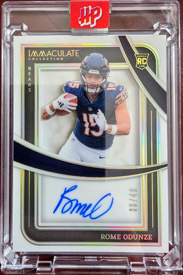 Panini 2024 Immaculate Rome Odunze Rookie Auto #IRSS-ROE /49 Bears NFL