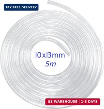 10mm ID Clear PVC Tubing 5M Flexible Hose Water Oil Transfer Aquarium BPA Free