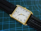 VINTAGE SEIKO TANK CASE QUARTZ 6530-5200 GOLD PLATED NEW BATTERY & STRAP
