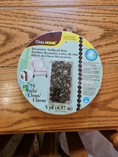 Dritz Home Decorative Nail-head Trim 5yd-Nickel/Silver 75ct. Nails
