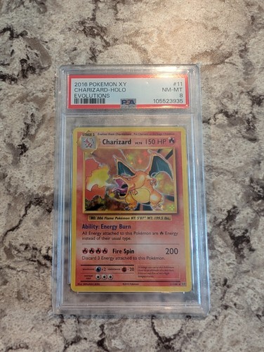 Charizard graded PSA 8 for sale on eBay