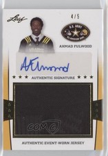 2013 Leaf US Army All-American Bowl Jersey Gold 4/5 Ahmad Fulwood Auto 1h1
