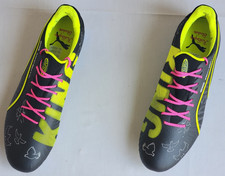 Mens Size 10.5 Black/Yellow Puma King Ultimate KidSuper FG/AG Soccer Cleats