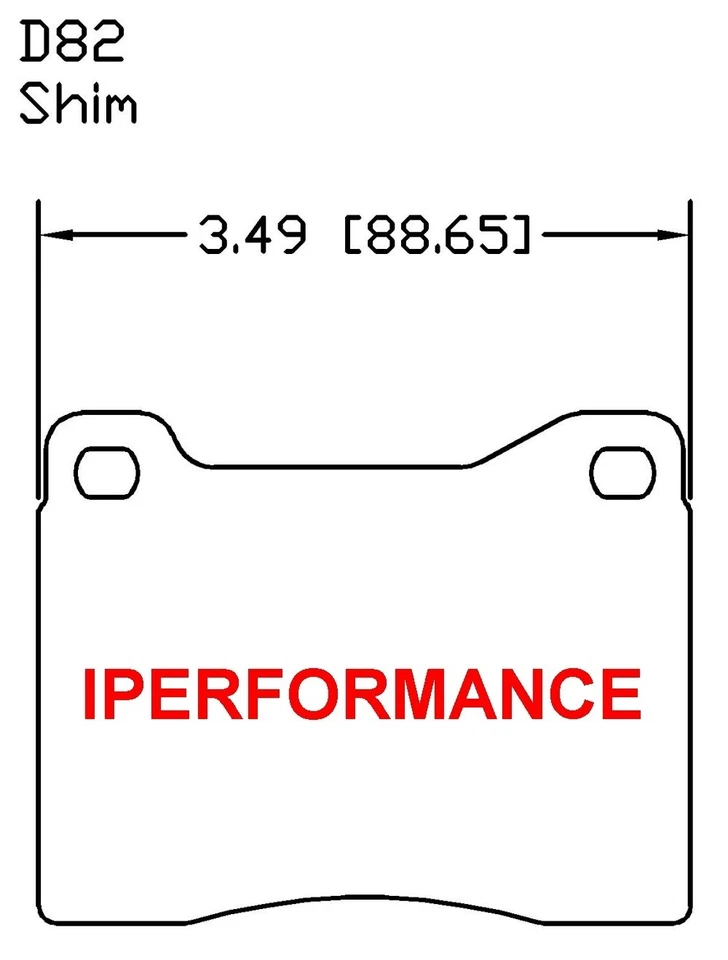 Juego de pastillas de freno de titanio cuña protector térmico para Ferrari 365 GTC GTS 68-76; delantero Foto 3 de 3
