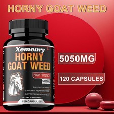 Horny Goat Weed Capsules - Men's Health,Testosterone Booster, Energy Endurance