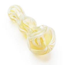 4 Inch Tobacco Smoking Glass Pipe Gorgeous Bowl Collectible Handmade Pipes