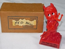 1973 Vtg RUSS BERRIES #9055 Red Devil Figurine YOU MAKE ME FEEL NAUGHTY AND NICE