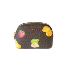 Michael Kors Jet Set Borsa Media da Viaggio Astuccio Cosmetico Borsa Trucco Marrone