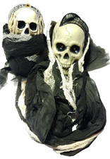 NEW Skeleton Grim  Scary Doll Girl Reaper Hanging Decor Prop Halloween Set of 2
