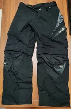 Answer Men's Black Racing Convertible Pants Size 32 Black Nylon Motorcycle 