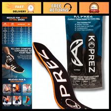 Custom Moldable Arch Support Insoles for Plantar Fasciitis Relief - Men & Women