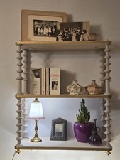 Étagère À Bobines Murale Ancienne 