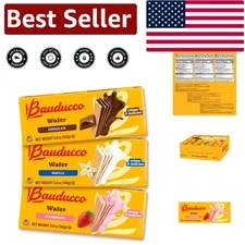 Indulgent 60 oz Assorted Wafer Cookies - Chocolate, Vanilla, Strawberry Delight